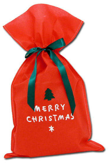 サイズおまかせクリスマスラッピングバッグ