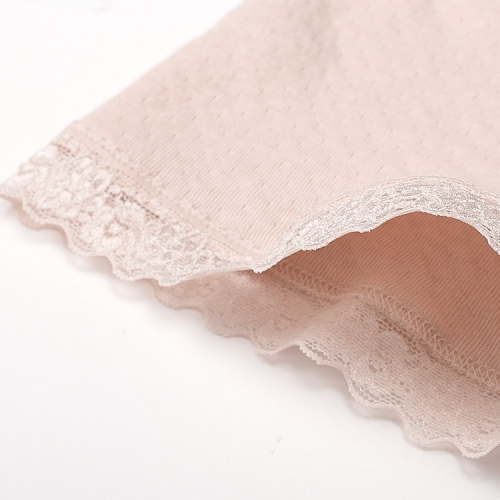 日本製綿100%脇に縫い目がない袋ガーゼ5分丈ボトム