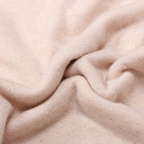 日本製綿100%脇に縫い目がない袋ガーゼ7分丈ボトム